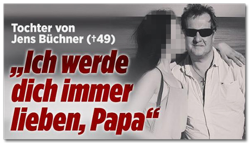 Screenshot Bild.de - Tochter von Jens Büchner - Ich werde dich immer lieben, Papa
