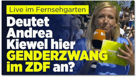 Screenshot Bild.de - Live im Fernsehgarten - Deutet Andrea Kiewel hier Genderzwang im ZDF an?