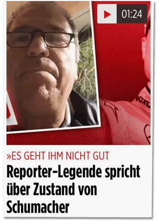 Screenshot Bild.de - Es geht ihm nicht gut - Reporter-Legende spricht über Zustand von Schumacher